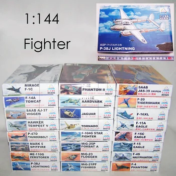 1: 144 Fighter Askeri Plastik Montaj Uçak Modeli 25 Çeşit seçmek için