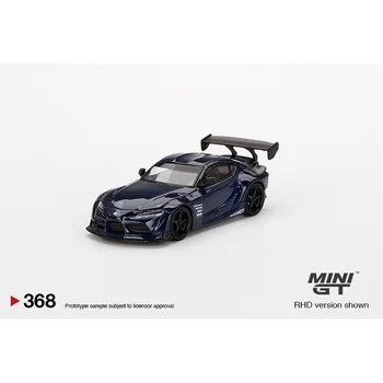 1: 64 MİNİ GT GR Supra A90 Vites Küçültme Mavi GT Kuyruk Alaşım Diorama Araba Modeli Koleksiyonu Minyatür Carros Oyuncaklar 368 Stokta