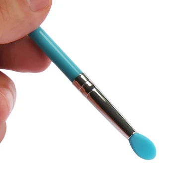 1 adet Kullanımlık Makyaj dudak Fırçası Yumuşak Silikon Ruj Maskara Fırçaları Aplikatörler Kirpik Temizleyici Temizleme Kozmetik Makyaj Aracı