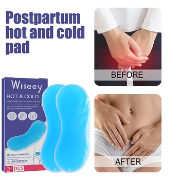 1 Takım Kullanımlık Perineal Buz Paketi Kadınlar için Doğum Sonrası Hemoroid Ağrı kesici Esnek Sıcak Soğuk Vajinal Paketi
