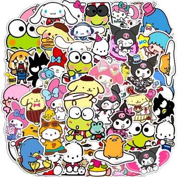 10/30/50 adet Karikatür Benim Melody Kuromi Hello Kitty Çıkartmalar Kawaii Kız DIY telefon kılıfı Dizüstü Günlüğü Gitar Sevimli Çocuklar Sticker Oyuncaklar