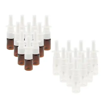 10 Paket Mini Plastik burun Spreyi Şişesi İnce Sis Püskürtücü pompa şişesi 5ml
