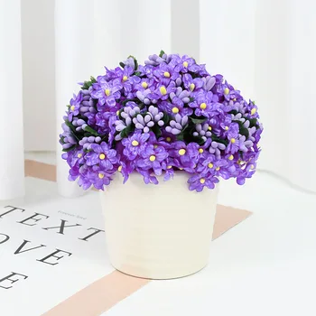 12/36 adet İpek Ercik yapay çiçek Buket Düğün Parti Dekorasyon DIY El Yapımı Çelenk Scrapbooking Craft Sahte Çiçekler