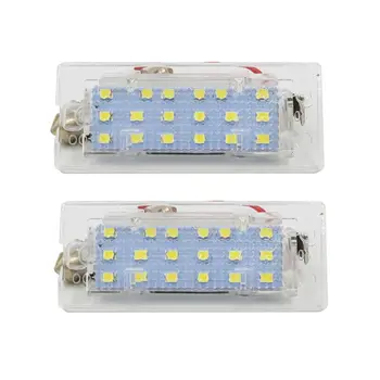 2 Adet Beyaz CANbus LED Numarası Plaka İşık Lambası 18 SMD 3528 bmw için E53 X5 1999-2003 E83 X3 03-10
