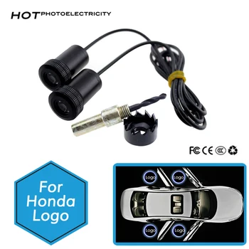 2 adet Honda Civic Accord CRV Fit Odyssey Şehir Crider Crosstour Led Kapı Logosu Lazer projektör ışık Aksesuarları Hayalet lamba