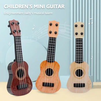 21 inç Ukulele 4 Dize Mini Guitarra Müzik Hediyeler Aletleri Erken Eğitim Oyuncaklar Yeni Başlayanlar için Çocuk Ukulele Gitar Oyuncaklar