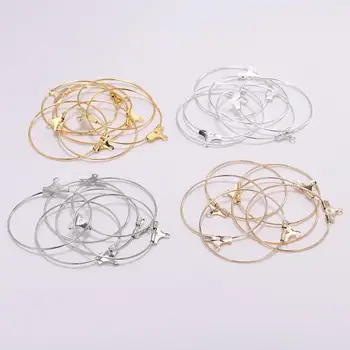 30 adet / grup 25 30 35 40 Altın Asılı Küpe Büyük Küpe Hoop Küpe Kulak Tel DIY Takı Yapımı İçin Malzeme Malzemeleri