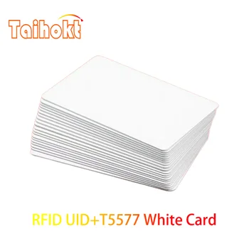 5 ADET RFID Çift Çip Yeniden Yazılabilir Akıllı Kart IC KİMLİK Fotokopi Kopya Rozeti 125KHz T5577 Klon Etiketi 13.56 Mhz 1K S50 UID NFC Değiştirilebilir Anahtar
