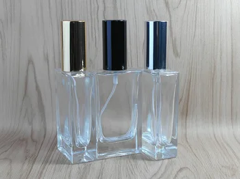 50 ml parfüm şişesi Cam Doldurulabilir Parfüm Şişesi İle Metal Sprey ve Boş Ambalaj Caseglass parfüm şişeleri ile sprey