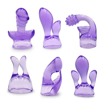 6 Adet Vibratör Vajina Masaj AV Sopa Kap Meme Klitoris Stimülasyon Sihirli Değnek Eki Seks Oyuncakları Aksesuarları Kadınlar için