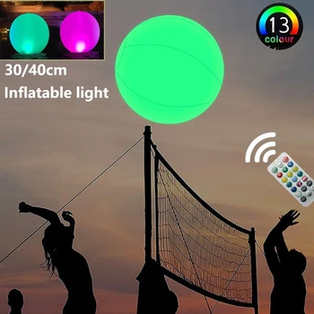 60Cm ışık topu peyzaj dekor bahçe çim ışığı şişme yüzme havuzu Oyuncak Plaj LED topu su eğlence ekipmanları