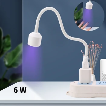 6W Mini tırnak lambası Katlanabilir Tırnak Fototerapi Lambası LED Küçük Taşınabilir Tırnak Pişirme Lambası USB Tırnak Kurutma Lambası Tırnak Sanat Araçları