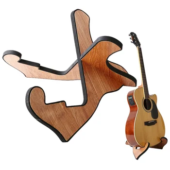 Ahşap Gitar Standı X-frame Gitar Tutucu Zemin Taşınabilir Dize Ekran Enstrüman Rafı Akustik Klasik Elektro Gitar