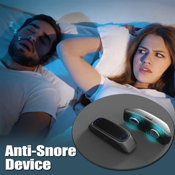 Akıllı Anti Horlama Cihazı Taşınabilir EMS Darbe Gürültü Azaltma Kas Stimülatörü Rahat Uyku Iyi Sağlık