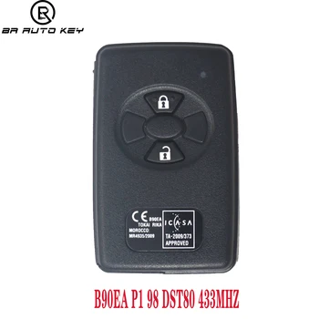 Akıllı Uzaktan Anahtar Fob Toyota Corrlla İçin Rav4 Auris Rav4 Anahtar 2006-2012 2 Düğmeler, B90EA P1 98 4D-67,Dst80 433MHz ASK 89904-12170