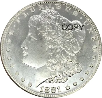 Amerika Birleşik Devletleri 1 Bir Dolar Morgan Dolar 1881 o Cupronickel Gümüş Kaplama Kopya Paraları Herhangi Bir Yıl Seçebilirsiniz
