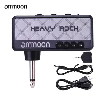 ammoon Taşınabilir Elektrikli gitar amplifikatörü Amp Mini Kulaklık Amp Dahili Bozulma Etkisi En Kaliteli Gitar Aksesuarları Parçaları