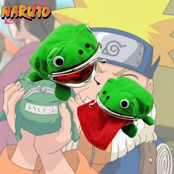 Anime Hokage Narutos Kurbağa Cüzdan bozuk para çantaları Peluş Manga Cosplay Sevimli Çanta Çanta Aksesuarları Naruto Aynı Cüzdan Doğum Günü Oyuncak Hediye