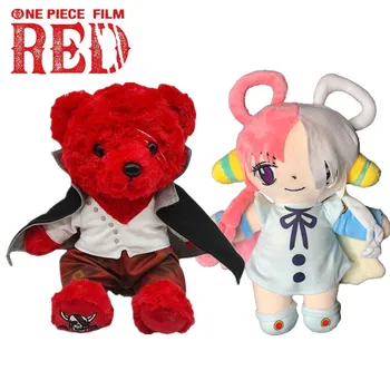 Anime Tek Parça Film Kırmızı Shanks UTA peluş oyuncaklar Shanks Kızı Karikatür Hayvan Kawaii Oyuncak Ayı doldurulmuş oyuncak Bebek Çocuk Kız Hediye