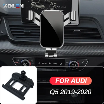 Araba cep telefonu tutacağı Audi Q5 2019 2020 GPS Yerçekimi Standı Özel Montaj Hava Firar Desteği Navigasyon Braketi Aksesuarları