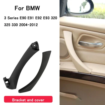 Araba İç Kapı Paneli Çekme Trim LHD RHD iç kol BMW 3 Serisi için E90 E91 E92 E93 320 325 330 04-12 İç Aksesuarları