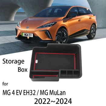 Araba Organizatör Kutusu MG 4 MG4 EV EH32 MuLan 2022 2023 2024 Kol Dayama Saklama Merkezi Konteyner Çeşitli Eşyalar Ambalaj Tepsisi Aksesuarları