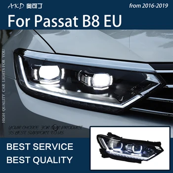 Araba ışıkları Passat B8 2016-2019 ab versiyonu Magotan Yükseltme LED Otomatik far takımı LHD RHD Vurgulamak Araçları Aksesuarları