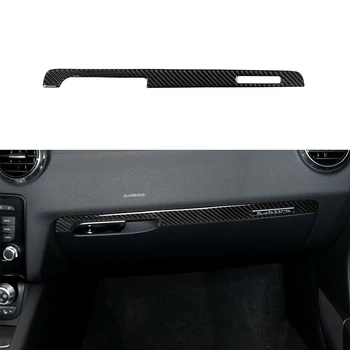 audi Tt için 8n 8j Mk123 Ttrs 2008-2014 Dashboard Dekorasyon Kapak Trim Sticker Çıkartması Araba İç Aksesuarları Karbon Fiber