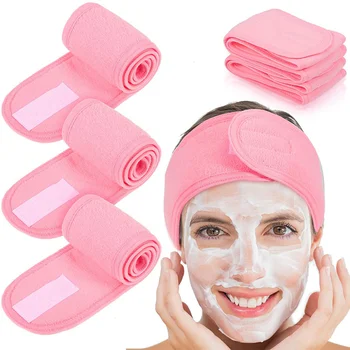 Ayarlanabilir Kafa Bandı Kadın Spa Geniş Hairband Yoga Banyo Duş Makyaj Yıkama Yüz Kozmetik Kafa Bandı Yumuşak Havlu saç aksesuarları