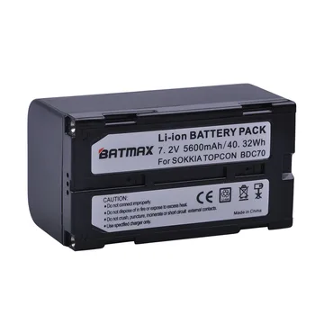 Batmax 1 Adet 5600mAh BDC70 li-ion pil Topcon Sokkia Toplam İstasyonları için, Robotik Toplam İstasyonları ve GNSS Alıcıları