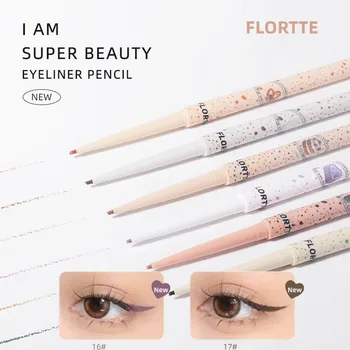 Bir Şeftali Flortte Ben Süper Güzellik Eyeliner Kalem 1.5 mm Süper Ince 11 Renkler Su Geçirmez Uzun Ömürlü Kadın Kozmetik Makyaj
