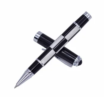 Fuliwen Selüloit tükenmez kalem Pürüzsüz Dolum, Siyah ve Beyaz Kareler Desen Yazma Kalem Ofis, Okul için