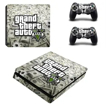 Grand Theft Auto V GTA 5 PS4 İnce Cilt Sticker Çıkartma Vinil Playstation 4 Konsolu ve Denetleyici PS4 İnce Skins Sticker Vinil