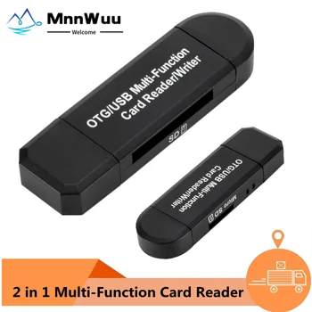 Hepsi Bir OTG Mikro USB kart okuyucu USB 2.0 kart okuyucu 2.0 USB Mikro SD Adaptörü Flash Sürücü Akıllı Bellek kart okuyucu