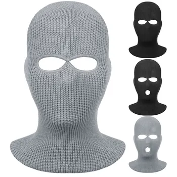 ıEFiEL 2 Delikli / 3 Delikli Tam Yüz Örme Maske Hood Kostüm Aksesuarları Kış sıcak Yün Rol Oynamak Aksesuarları