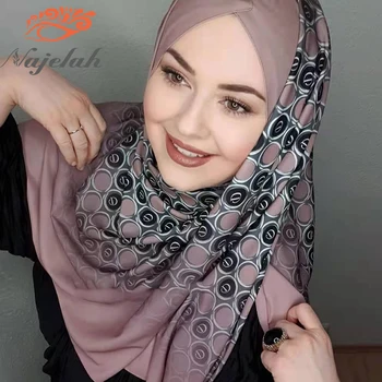 Islam Modal Başörtüsü Abaya Hicap Kadın Abayas Jersey başörtüsü Müslüman Elbise Kadın Türban Türban Anında Lüks Kafa Wrap