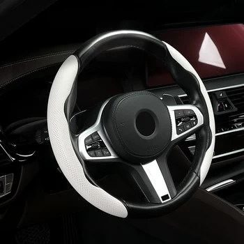 Karbon Fiber Araba direksiyon ABS Dekorasyon Kapak Trim İçin BMW G20 G30 G32 6GT G11 5 7 Serisi X3 G01 X4 G02 Aksesuarları
