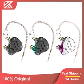 KZ ZSN Kablolu Kulaklık Hibrid Teknolojisi 1DD + 1BA Kulak Gürültü hıfı kulaklıklar Kulaklık Spor Kulaklık Mikrofon