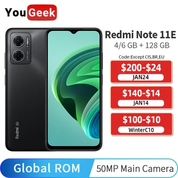 Küresel ROM Xiaomi Redmi Not 11E 50MP Kamera 5000mAh Desteği 18W Hızlı Şarj 6.58 