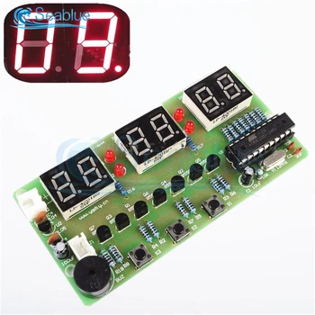 LED Dijital Saat DIY Kiti 6 Bit C51 AT89C2051 Çip Elektronik çalar saat Kiti FR-4 PCB Buzzer ile Öğrenme Kiti Arduino için