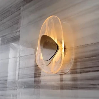 Lüks atmosferik buz blok kristal duvar lambası, Modern Minimalist led ışık yeni tasarım yüksek kalite koridor duvar ışıkları aplikleri