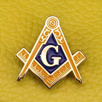 Masonik sembol rozeti altın sesi Mason broş pusula ve kare kravat tack Masonluk şapka yaka pin beyefendi aksesuarları