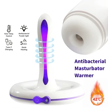 Mastürbasyon kupası Sterilizatör Akıllı kurutma ısıtıcı şarj Edilebilir ısıtıcı Silikon Vajina, Kedi Seks Oyuncakları Aksesuar ısıtıcı sopa