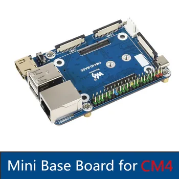 Mini Taban Tahtası (B) ahududu Pi Hesaplama Modülü 4 Konektörü CSI / DSI / RTC / FAN / USB / RJ45 Gigabit Ethernet / M. 2 Yuvası CM4