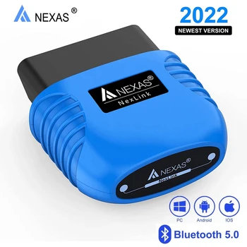 NEXAS NexLink Bluetooth 5.0 OBD2 EOBD Teşhis ios için tarayıcı Android Windows Arıza Kodu Okuyucu Teşhis Tarama Aracı