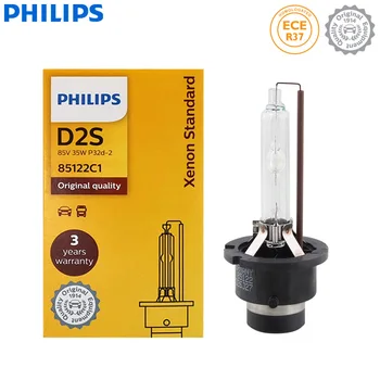 Philips HID D2S 35W Xenon Standart 4200K Otomatik Orijinal araba farı Orijinal Ampuller OEM Yedek Yükseltme D2 ECE 85122C1, 1X