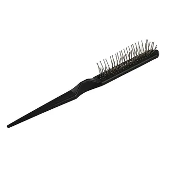 Profesyonel Saç Tarak Sivri Kuyruk Fırça Siyah Peruk Fırça Çelik Diş Plastik Berber Aksesuarları Saç Peruk Tarak Salon Aracı