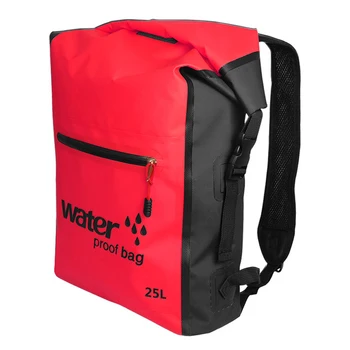 PVC 25L Açık Su Geçirmez Kuru Çanta sırt çantası Yüzme Çantaları Çuval Depolama Seyahat için Rafting Botla Kayaking Dalış