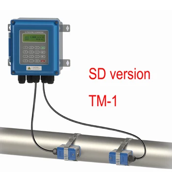 SD versiyonu TUF-2000B TM-1 (DN50mm-700mm) Veri Belleği ile sıvı ultrasonik su akış ölçer dijital debimetreler