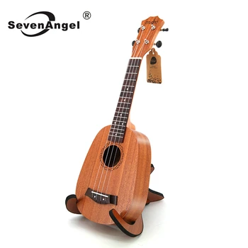 SevenAngel 21 İnç Ukulele Maun Ananas Varil Tipi Soprano Ukulele Mini Gitar 4 Sokmaları Hawaii Uku Enstrüman
